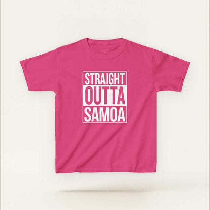 Kids Unisex Cotton Tee - Straight Outta Samoa - AU/NZ - The Koko Samoa