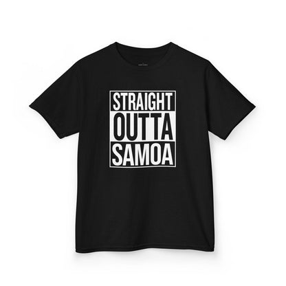 Kids Unisex Cotton Tee - Straight Outta Samoa - AU/NZ - The Koko Samoa