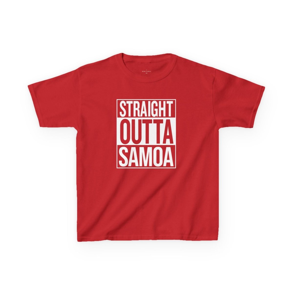 Kids Unisex Cotton Tee - Straight Outta Samoa - AU/NZ - The Koko Samoa