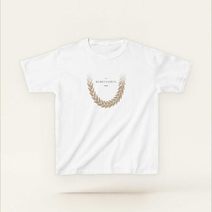 Kids Unisex Cotton Tee - Ula Fala Brown - AU/NZ - The Koko Samoa