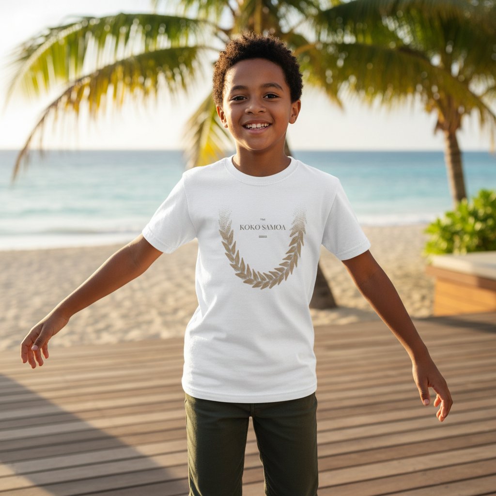 Kids Unisex Tee - Ula Fala Brown - AU/NZ