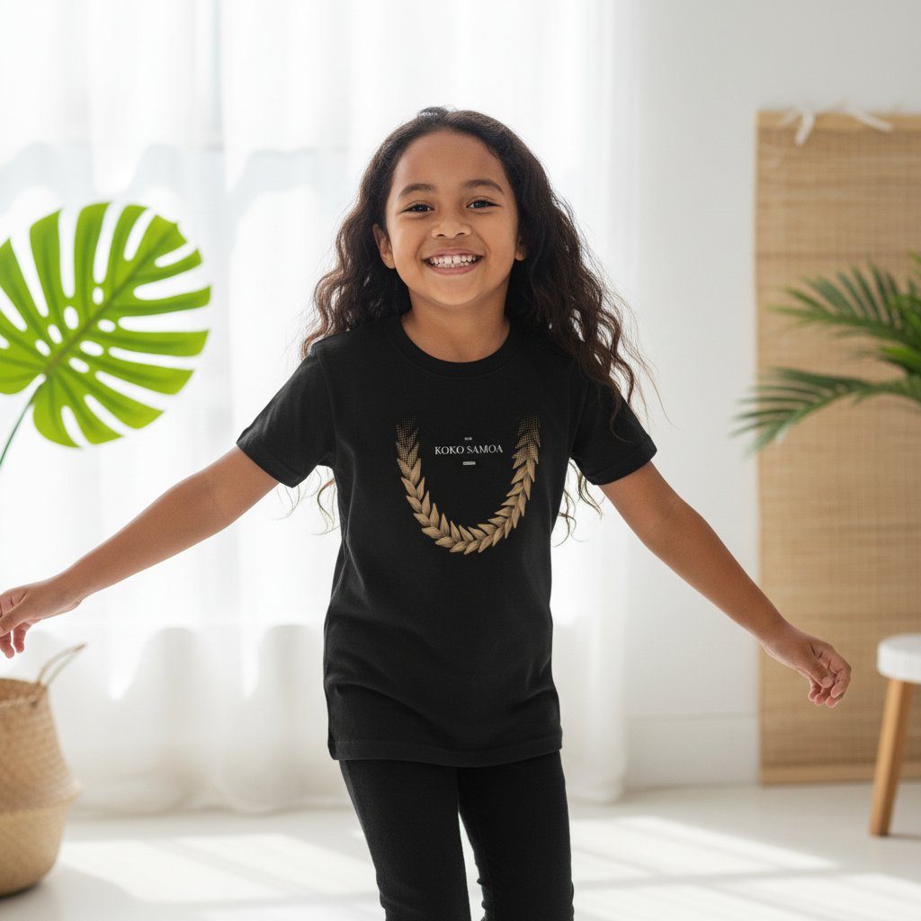Kids Unisex Tee - Ula Fala Brown - AU/NZ