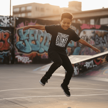 Kids Unisex Tee - Straight Outta Samoa - AU/NZ - The Koko Samoa
