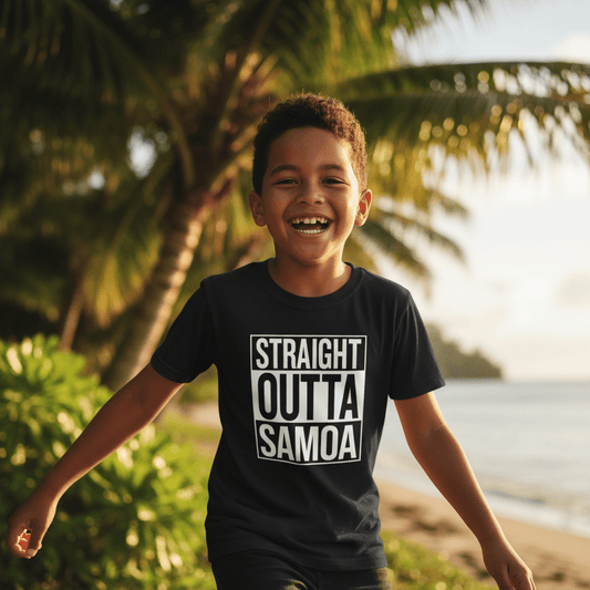 Kids Unisex Tee - Straight Outta Samoa - AU/NZ - The Koko Samoa