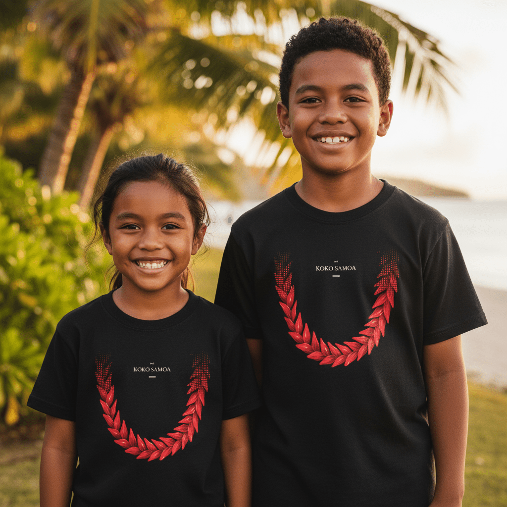 Kids unisex T-shirt by The Print Bar featuring Ula Fala design, suitable for boys and girls in Australia and New Zealand.