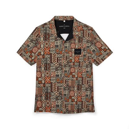 KoaTech™ - Hawaiian Button - Down Shirt - Elei - AU/NZ/USA - The Koko Samoa