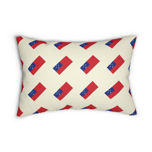 Lumbar Pillow - Samoan Flag - The Koko Samoa
