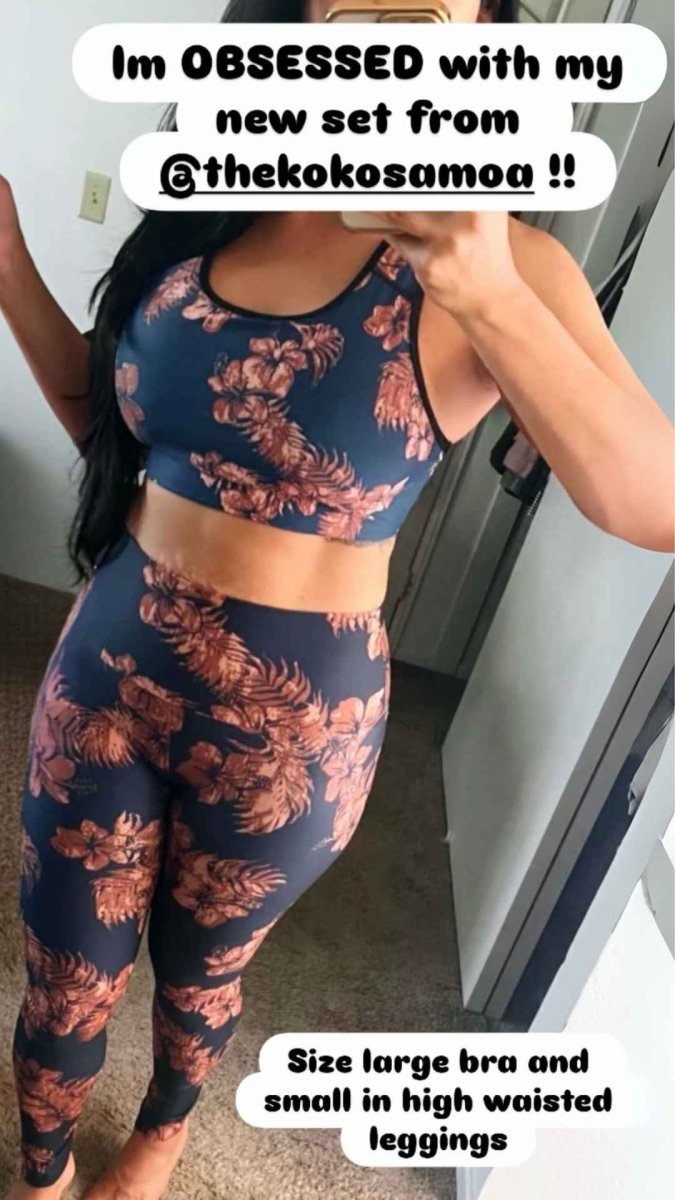 Miami Sublimation IslandRise high-waisted leggings in Fagaloa Twilight with vibrant sunset-inspired design, perfect for active wear.