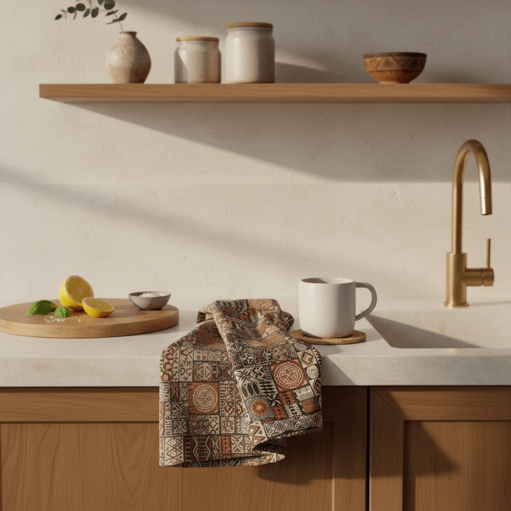 Microfiber Tea Towel - Elei - AU/NZ/USA - The Koko Samoa
