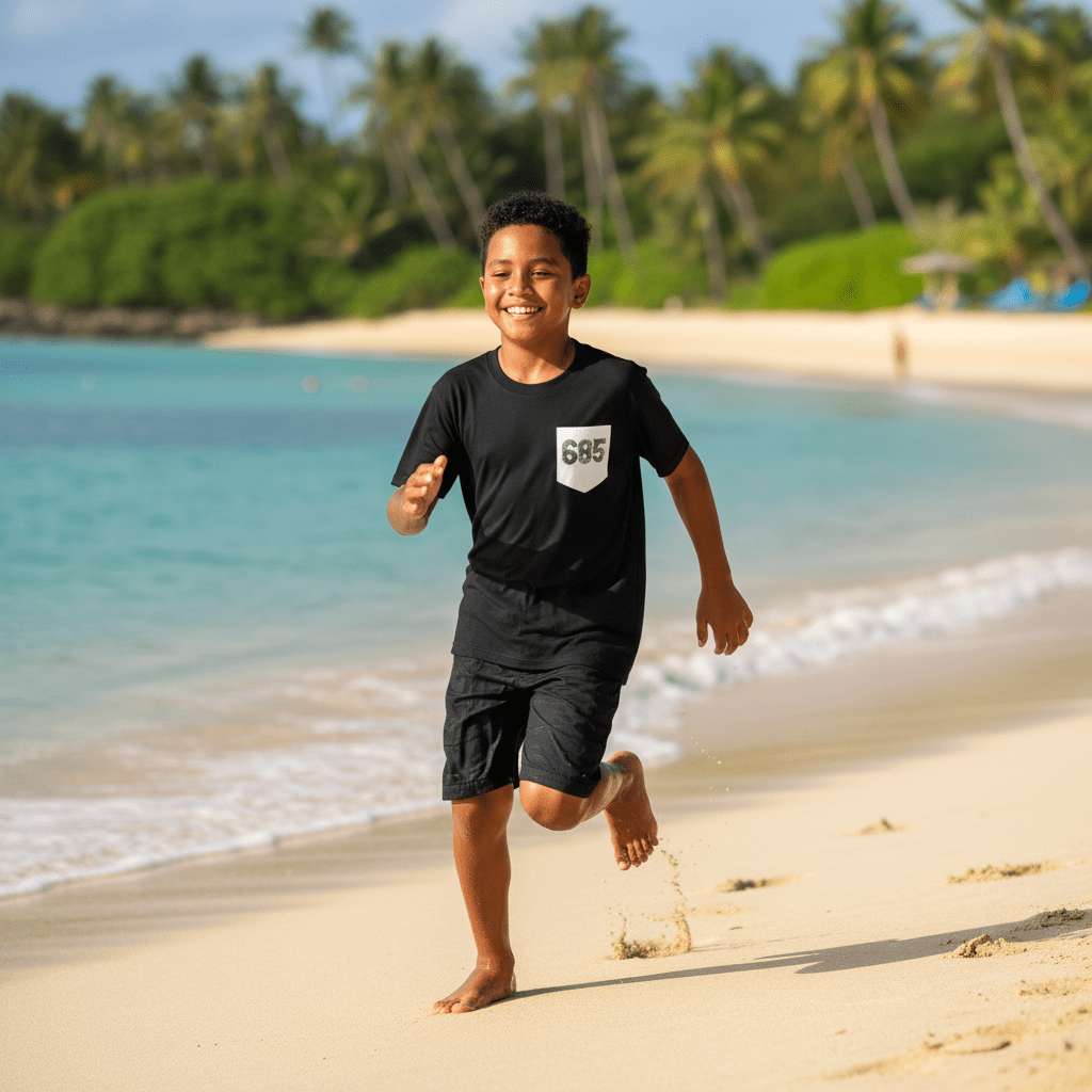 Kids Unisex Tee - 685 Pocket - USA - The Koko Samoa