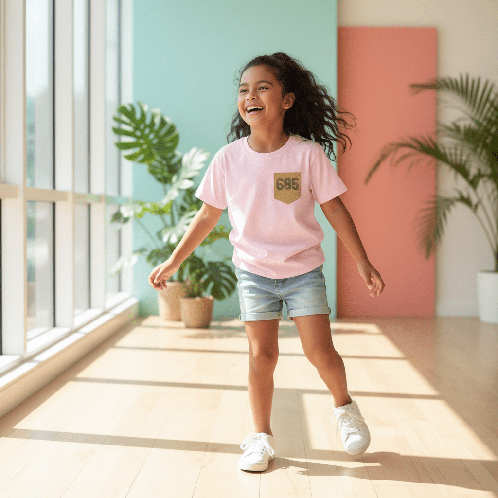 Kids Unisex Tee - 685 Pocket - USA - The Koko Samoa