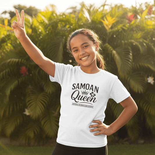 Kids Unisex Tee - Samoan Queen - USA - The Koko Samoa