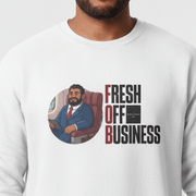 Unisex Heavy Sweatshirt - Fresh Off Business - Personalized - USA - The Koko Samoa