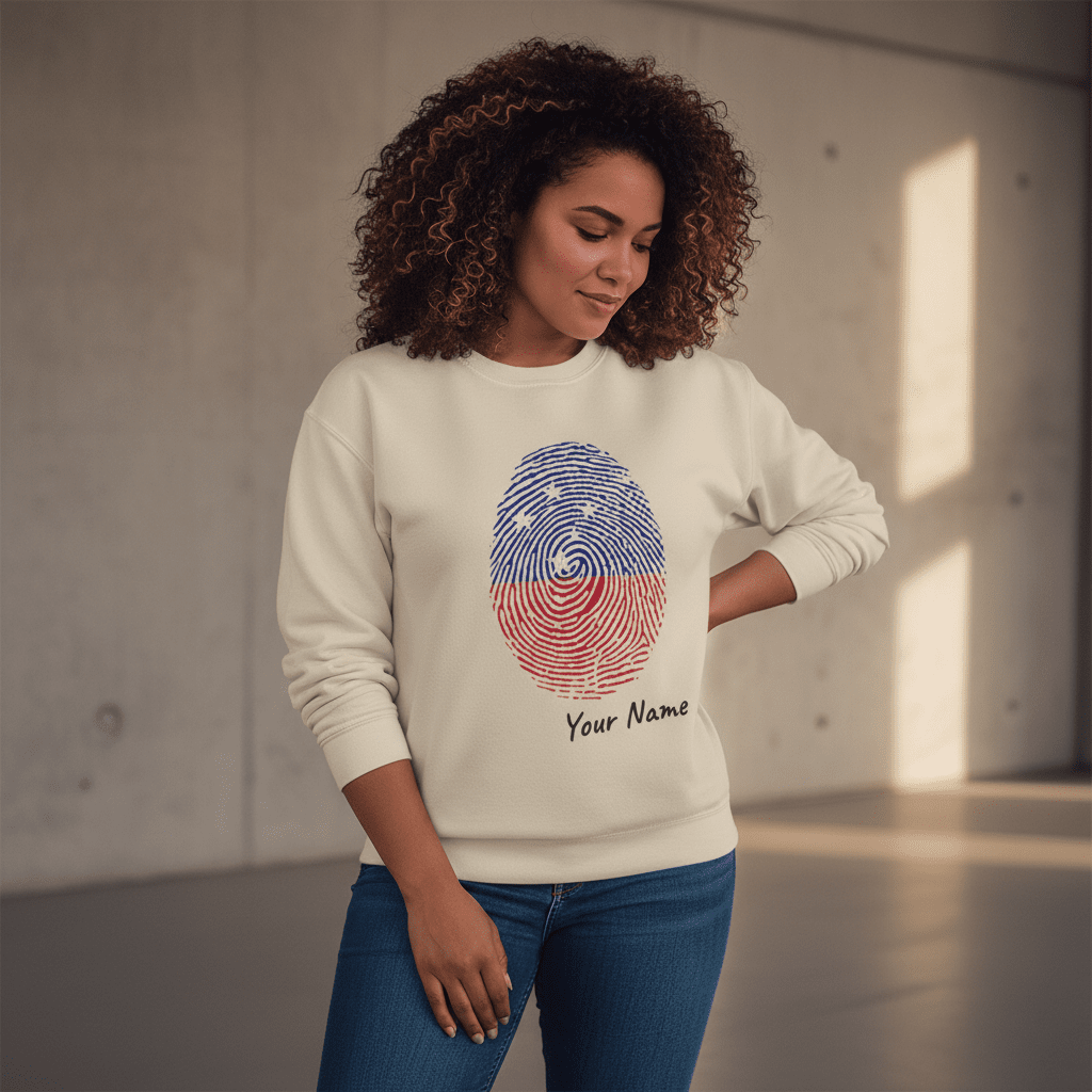 Unisex heavy sweatshirt from The Print Bar featuring a monster digital print in ash color, personalized design for My Identity.