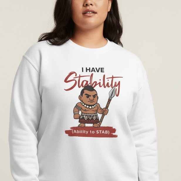 Unisex heavy sweatshirt by The Print Bar featuring a monster digital print on ash-colored fabric, ideal for casual wear.