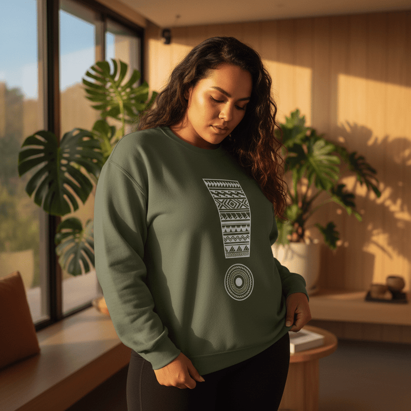 Unisex Heavy Sweatshirt - Exclaim - Personalized - USA - The Koko Samoa