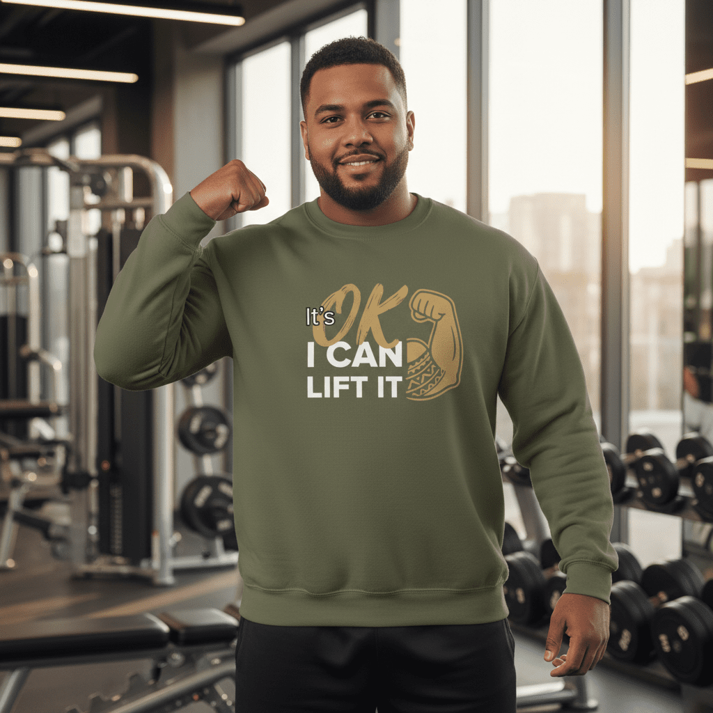 Unisex Heavy Sweatshirt - I Can Lift It - Personalized - USA - The Koko Samoa