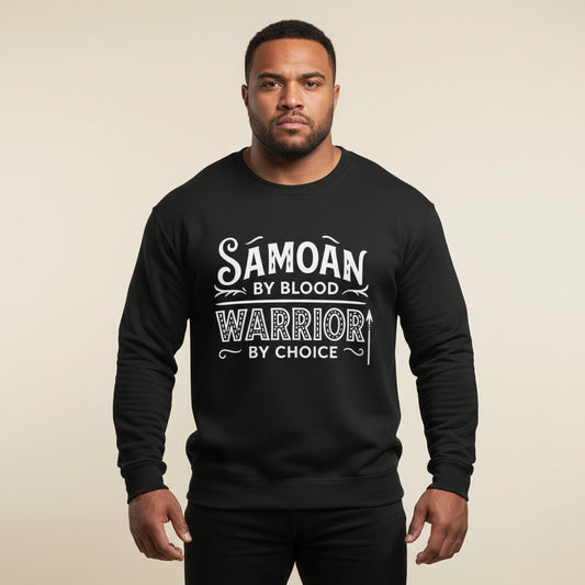 Unisex Heavy Sweatshirt - Warrior by Choice - Personalised - USA - The Koko Samoa