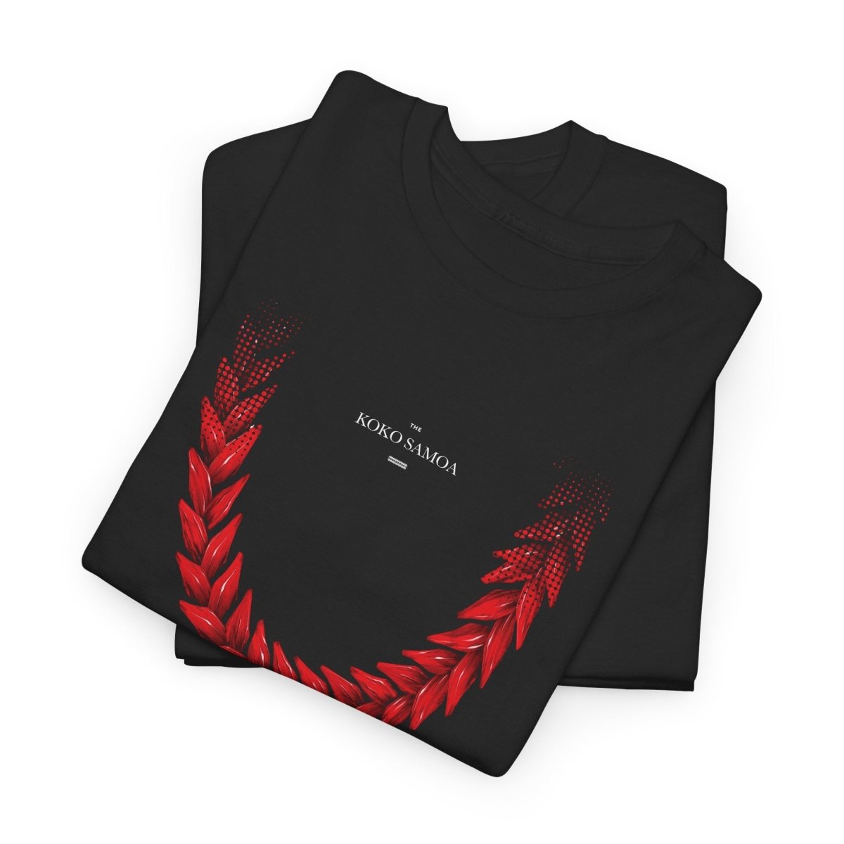 White unisex heavy tee featuring Ula Fala design, made in the USA, showcasing a comfortable, durable T-shirt style.