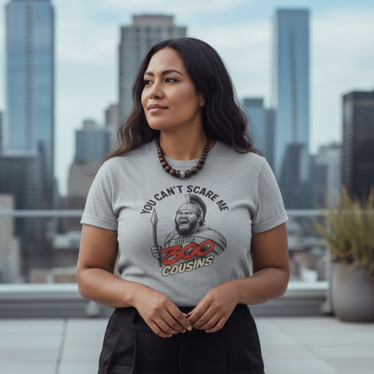 Soft unisex tee from 300 Cousins by The Print Bar featuring a colorful digital monster design on a comfortable fabric.