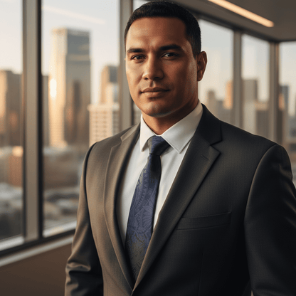 Necktie - Blue Warrior - AU/NZ/USA - The Koko Samoa