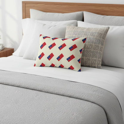Lumbar Pillow - Samoan Flag - The Koko Samoa