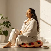 Large Tufted Floor Pillow - Samoan Flag Heart - AU/NZ/USA - The Koko Samoa