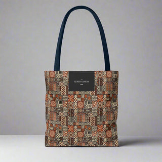 Black Elei tote bag with 13x13 inch size, stylish and spacious for everyday use.