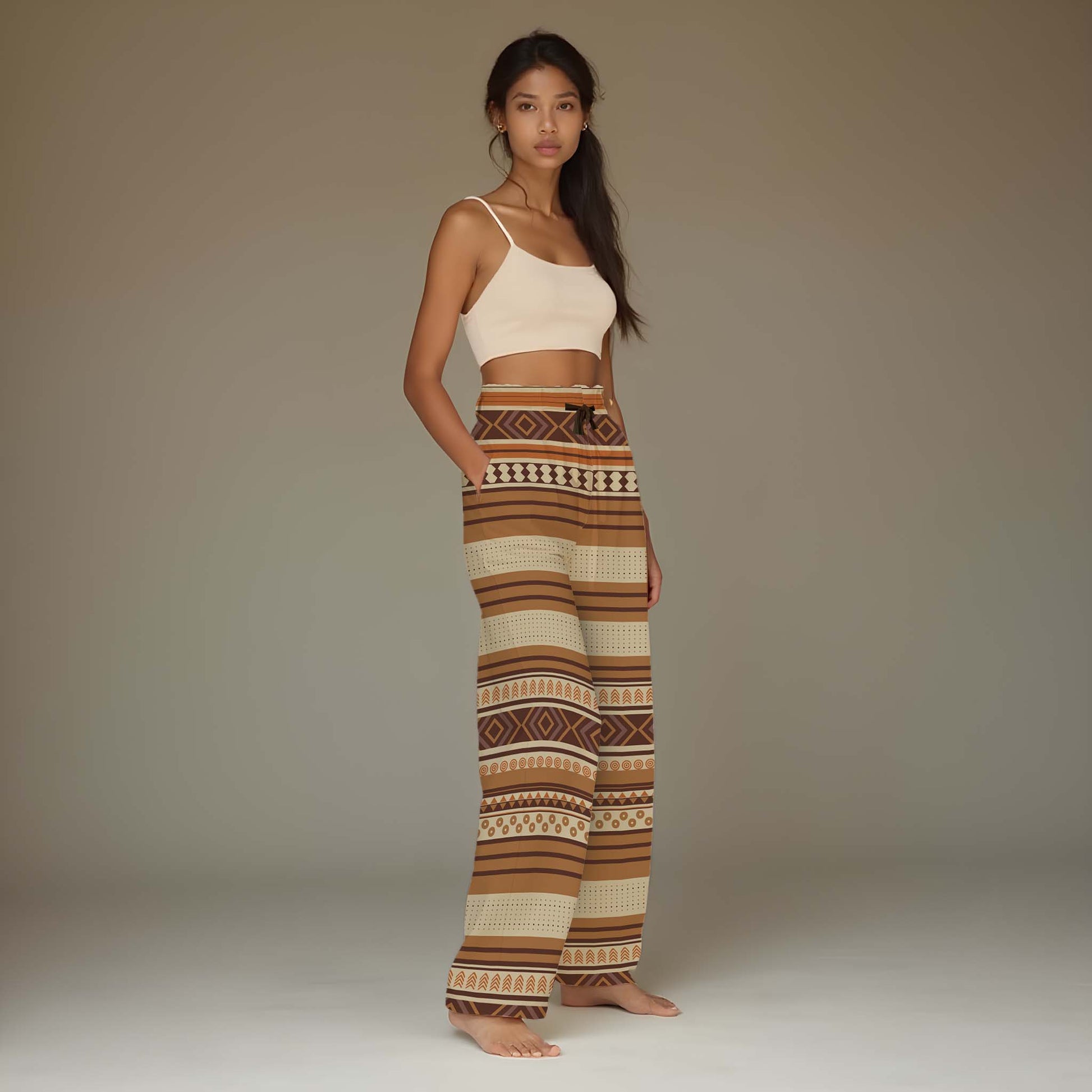 Women’s Pajama Pants by MWW on Demand in Siapo design, soft fabric, relaxed fit, ideal for comfortable sleepwear.