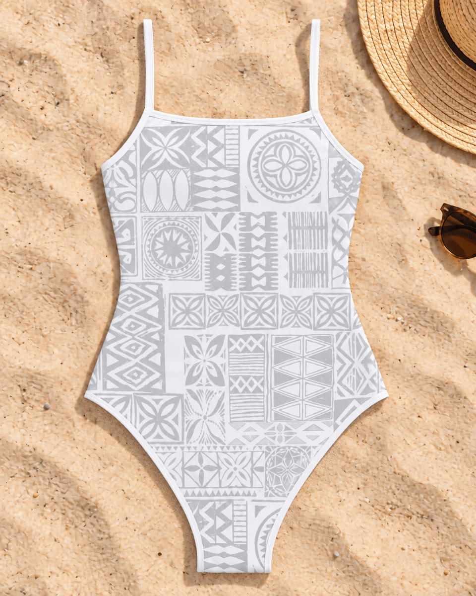 One-Piece Swimsuit - White Sunday - The Koko Samoa