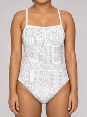 One-Piece Swimsuit - White Sunday - The Koko Samoa