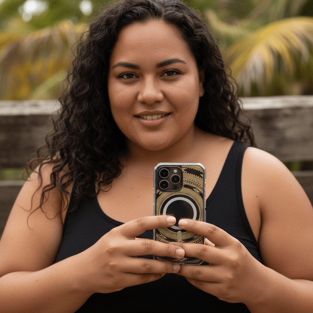 PasifikaOne MagSafe iPhone ClearCase - Pea Reversed - AU/NZ/USA - The Koko Samoa