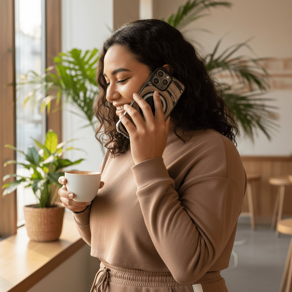 PasifikaOne MagSafe iPhone ClearCase - Pea Reversed - AU/NZ/USA - The Koko Samoa