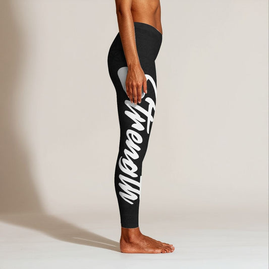 PasifikaOne Mid - Rise Leggings - Nesian Strength - AU/NZ/USA - The Koko Samoa