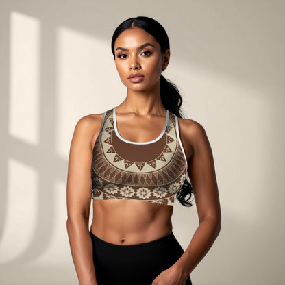 PasifikaOne Seamless Sports Bra - Fiji Brown - AU/NZ/USA - The Koko Samoa