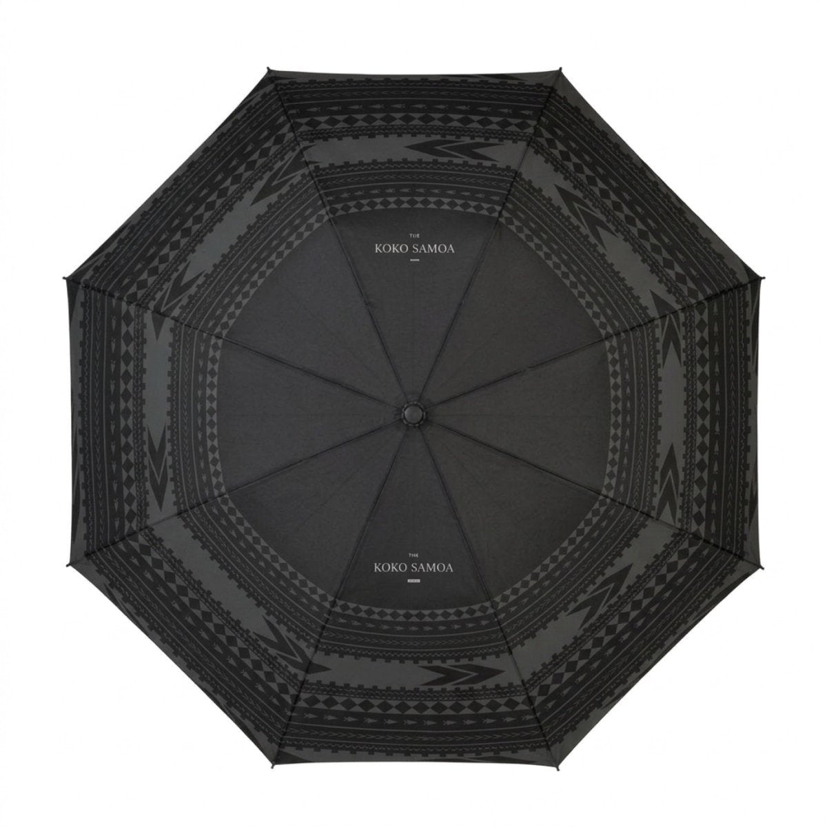 PasifikaOne umbrella in pea color, 48-inch size, featuring Polynesian-inspired design, ideal for accessories and rain protection.