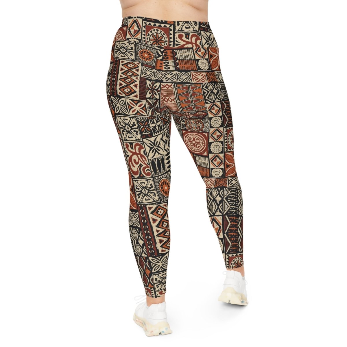 Plus Size High - Rise Leggings - Elei Print - AU/NZ/USA - The Koko Samoa