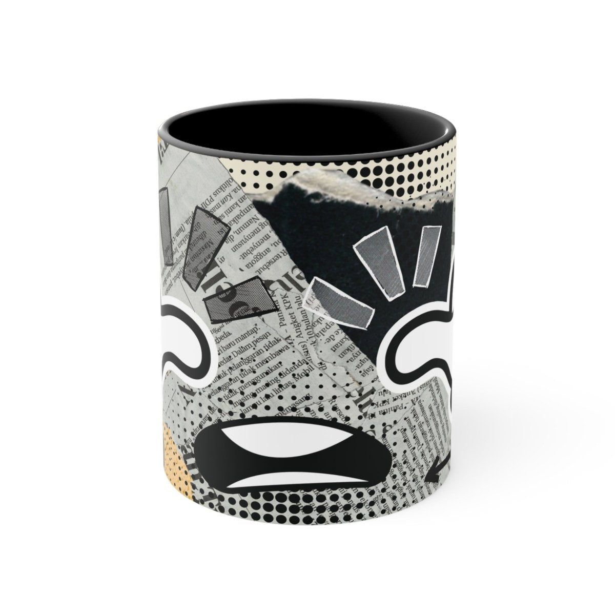 Black LimaLuxe™ 325ml mug with "Look At Fiapoko" design, perfect for AU/NZ mug collection.