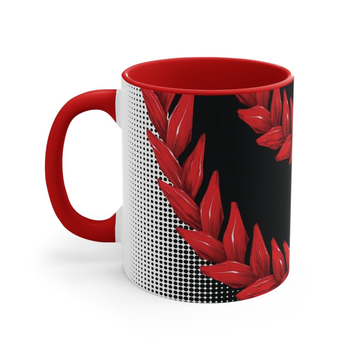 Black LimaLuxe™ 325ml mug by Prima Printing featuring Ula Fala design, perfect for hot beverages in AU/NZ.