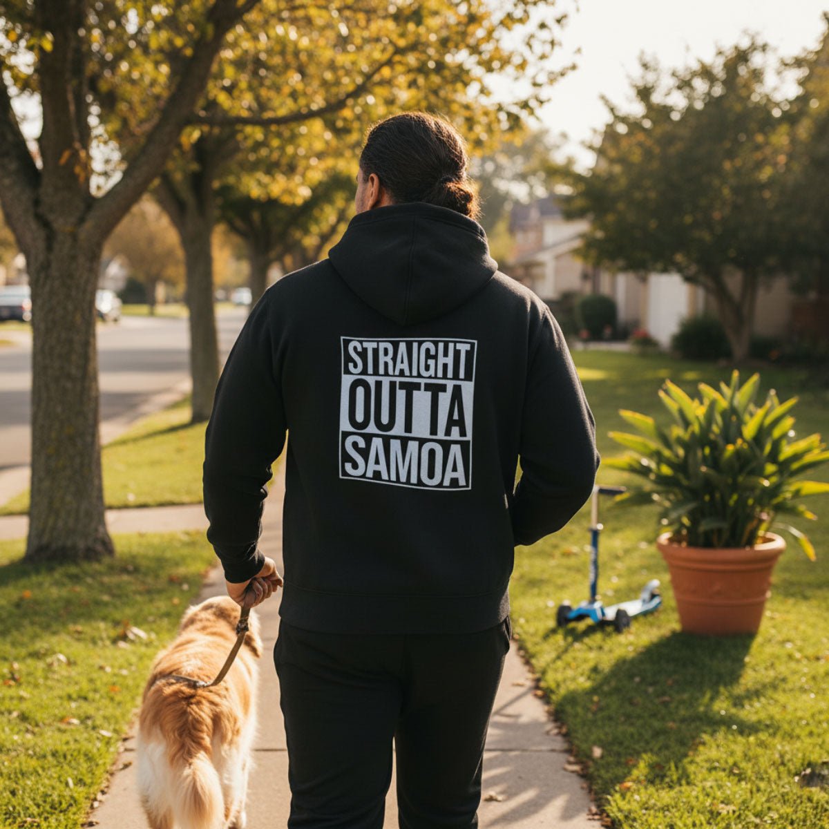 Black IslandHeavy™ Hoodie, plus 2XL-5XL, featuring a straight outta USA design, made from soft, premium fabric.