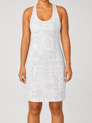 Racerback Dress - White Sunday - The Koko Samoa