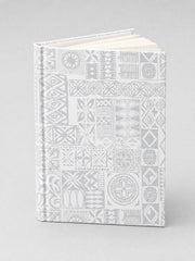 Hardcover Journal - White Sunday on a light grey studio background