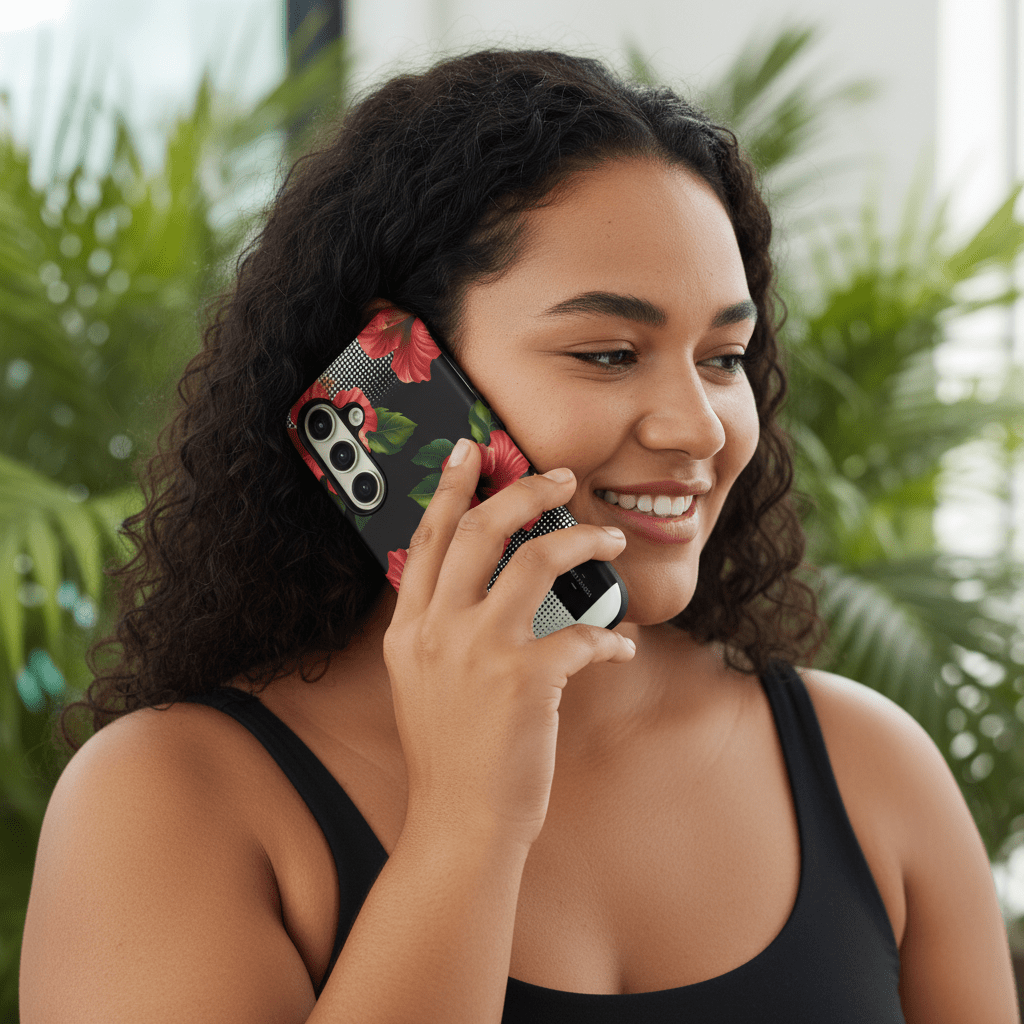 Samsung Tough Phone Case by WOYC, rugged protective case with durable design for Samsung phones, featuring a colorful pattern.