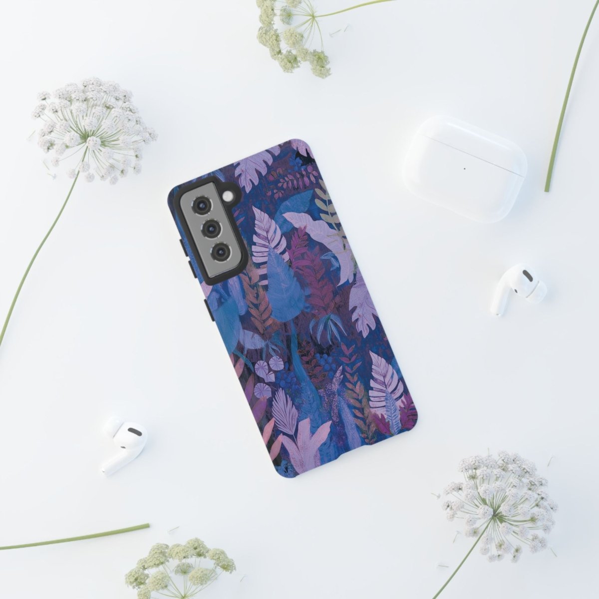 Samsung Tough Phone Case - Lavender Palms - AU/NZ/USA - The Koko Samoa