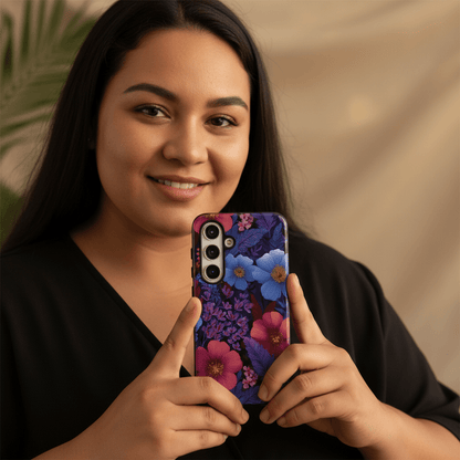 Samsung Tough Phone Case - Lavender Tropics - AU/NZ/USA - The Koko Samoa