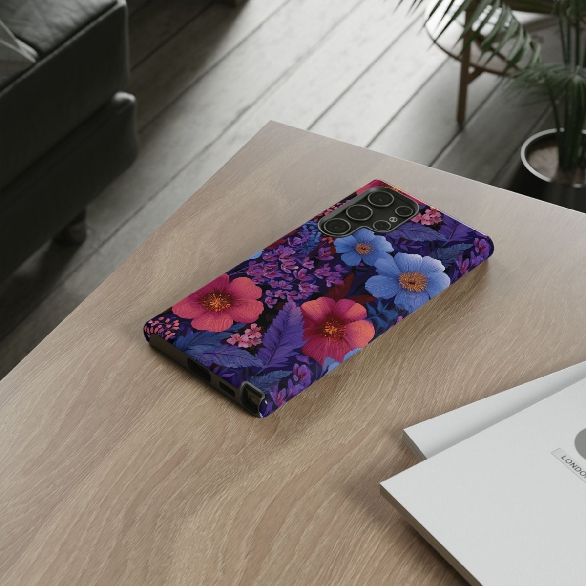 Samsung Tough Phone Case - Lavender Tropics - AU/NZ/USA - The Koko Samoa