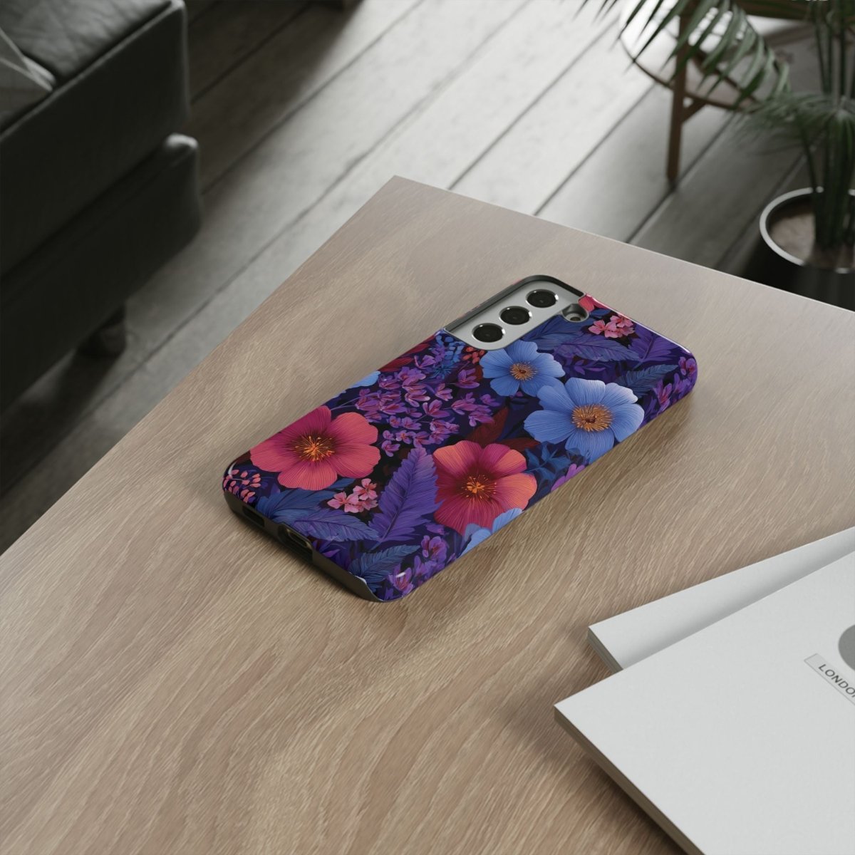 Samsung Tough Phone Case - Lavender Tropics - AU/NZ/USA - The Koko Samoa