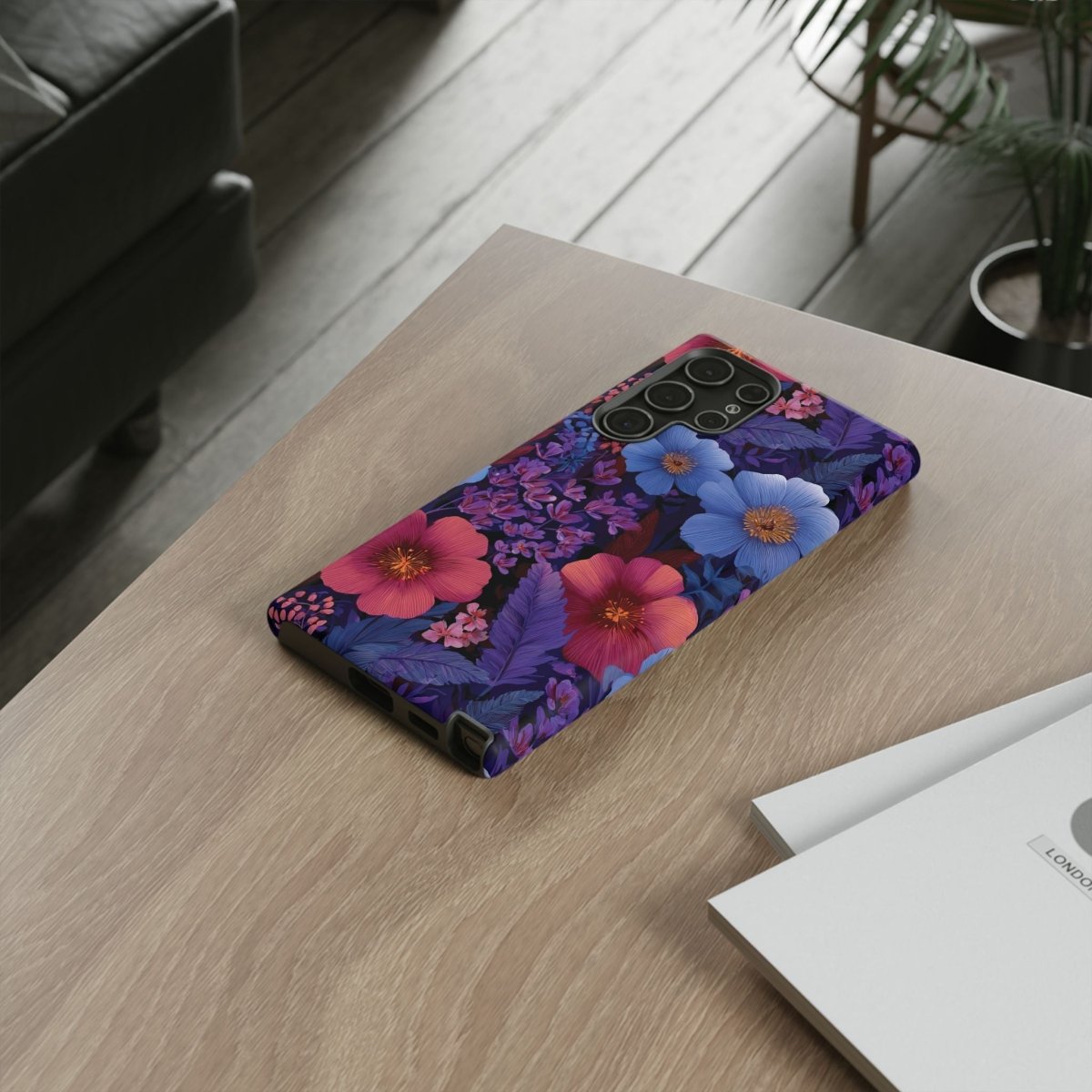 Samsung Tough Phone Case - Lavender Tropics - AU/NZ/USA - The Koko Samoa