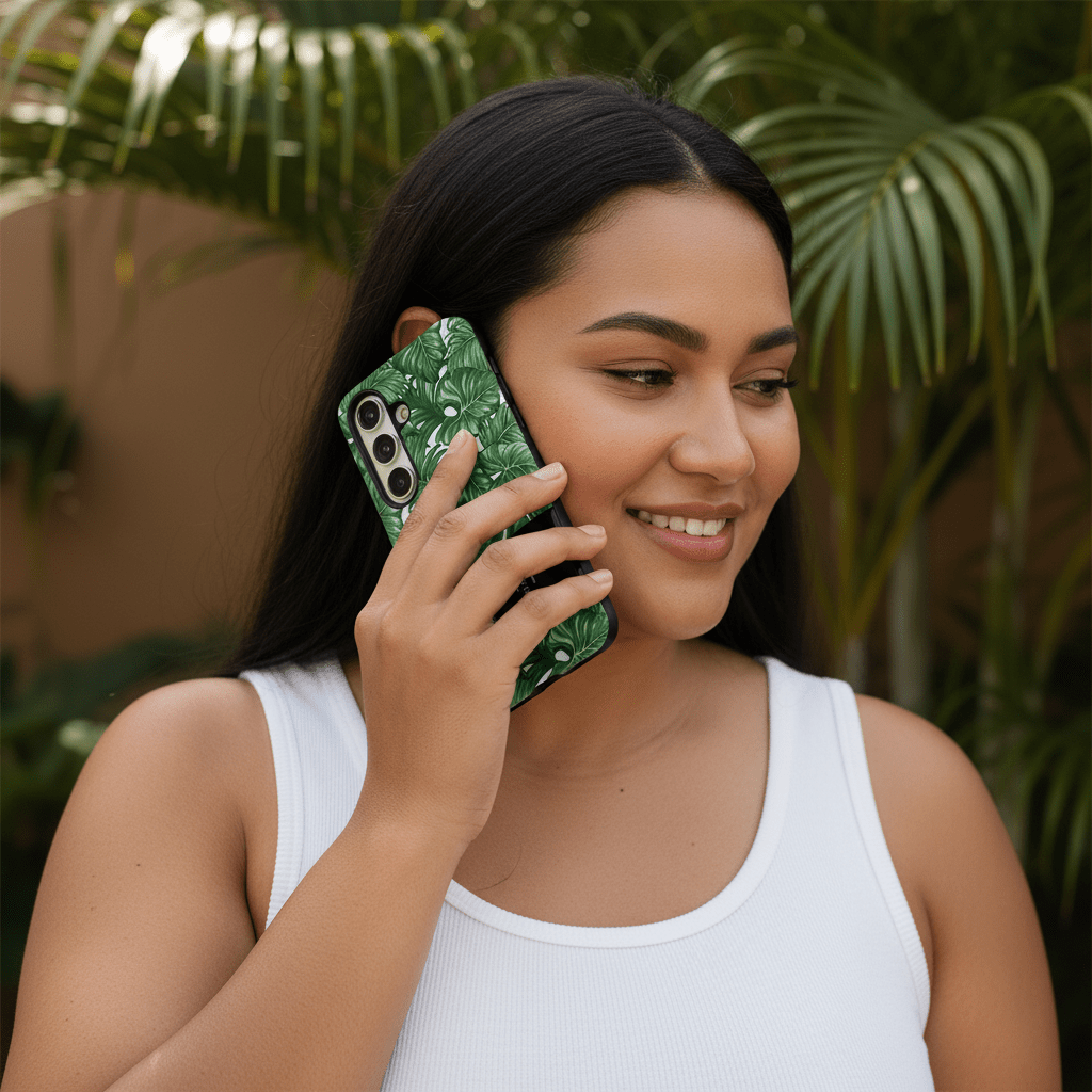 Samsung Tough Phone Case by WOYC, Saoluafata Canopy design, durable protective cover for Samsung smartphones.