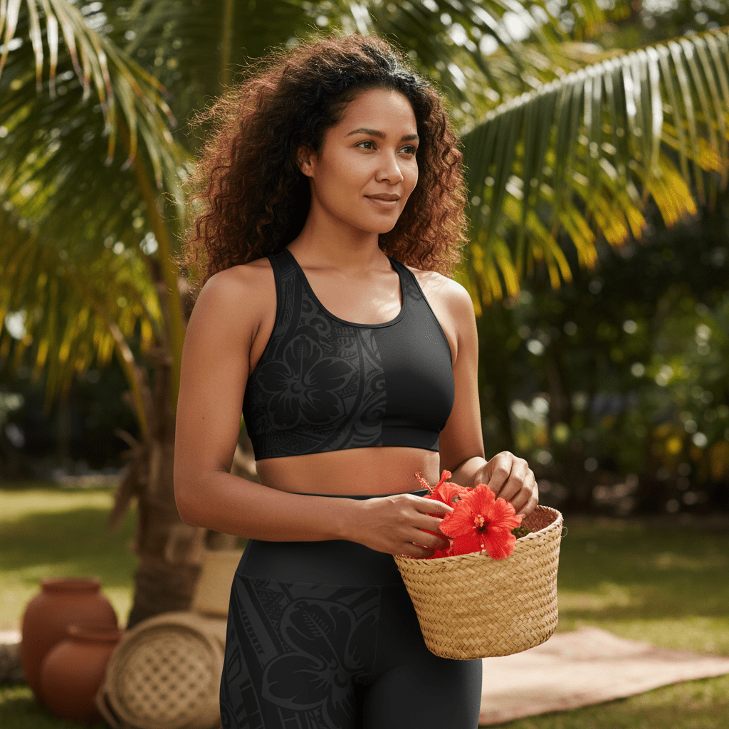 Seamless Sports Bra - Bloom Dark - AU/NZ/USA - The Koko Samoa